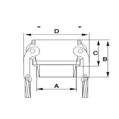 Stainless Steel Camlock Coupling Type B