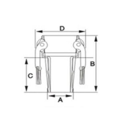 Stainless Steel Camlock Coupling Type C