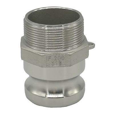 Coppia di Camlock in acciaio inox tipo F